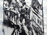 GONDOLIERE in Venedig, Tusche, 76 x 50 cm.jpg